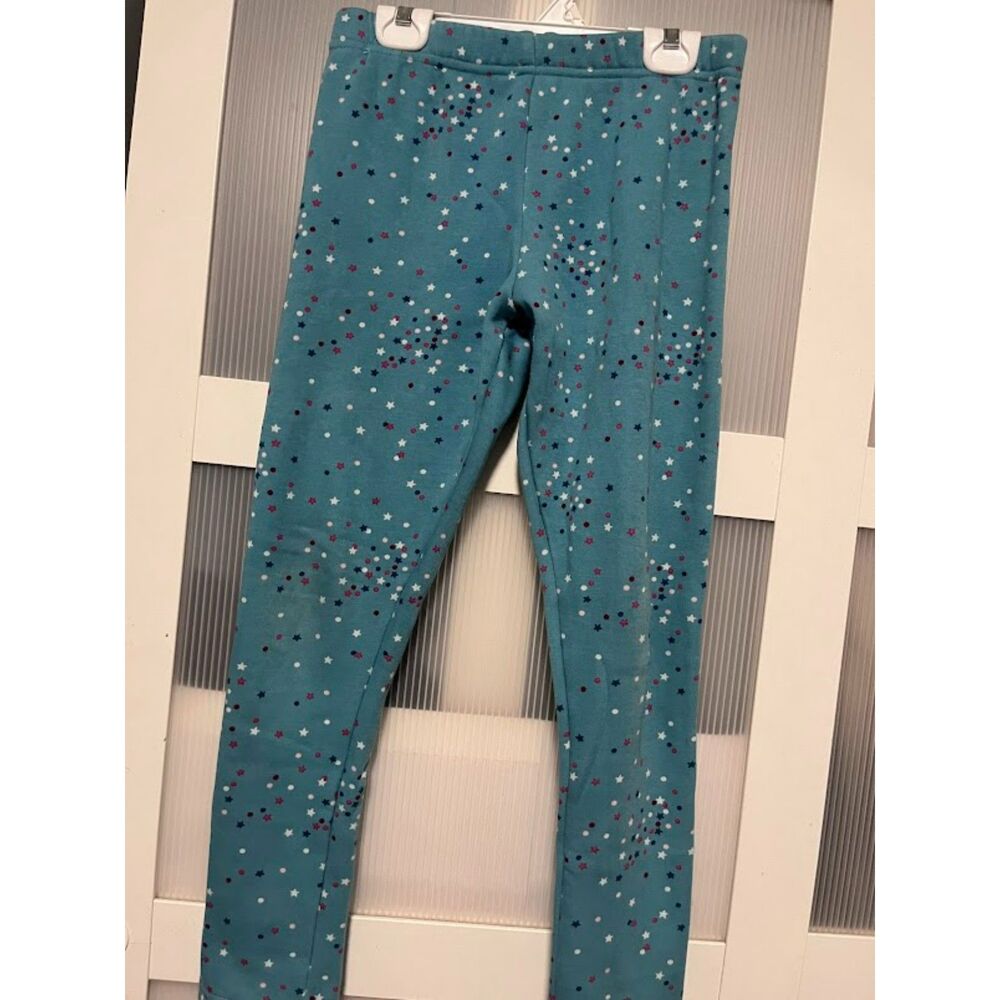 Carters Kids Size 14 Red White Blue polka dot stars thick leggings